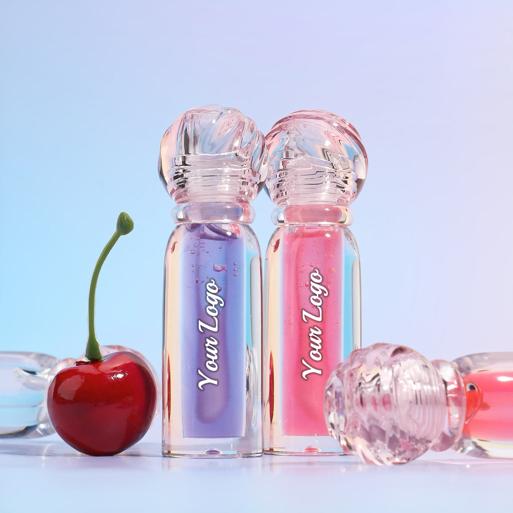 Customized Cute Tinted Lip Oil Balm Lipgloss Moisturizing Vegan Great For Anniversary Birthday Event Gifts (for 50)