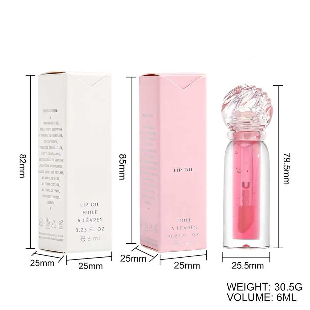 Customized Cute Tinted Lip Oil Balm Lipgloss Moisturizing Vegan Great For Anniversary Birthday Event Gifts (for 50)