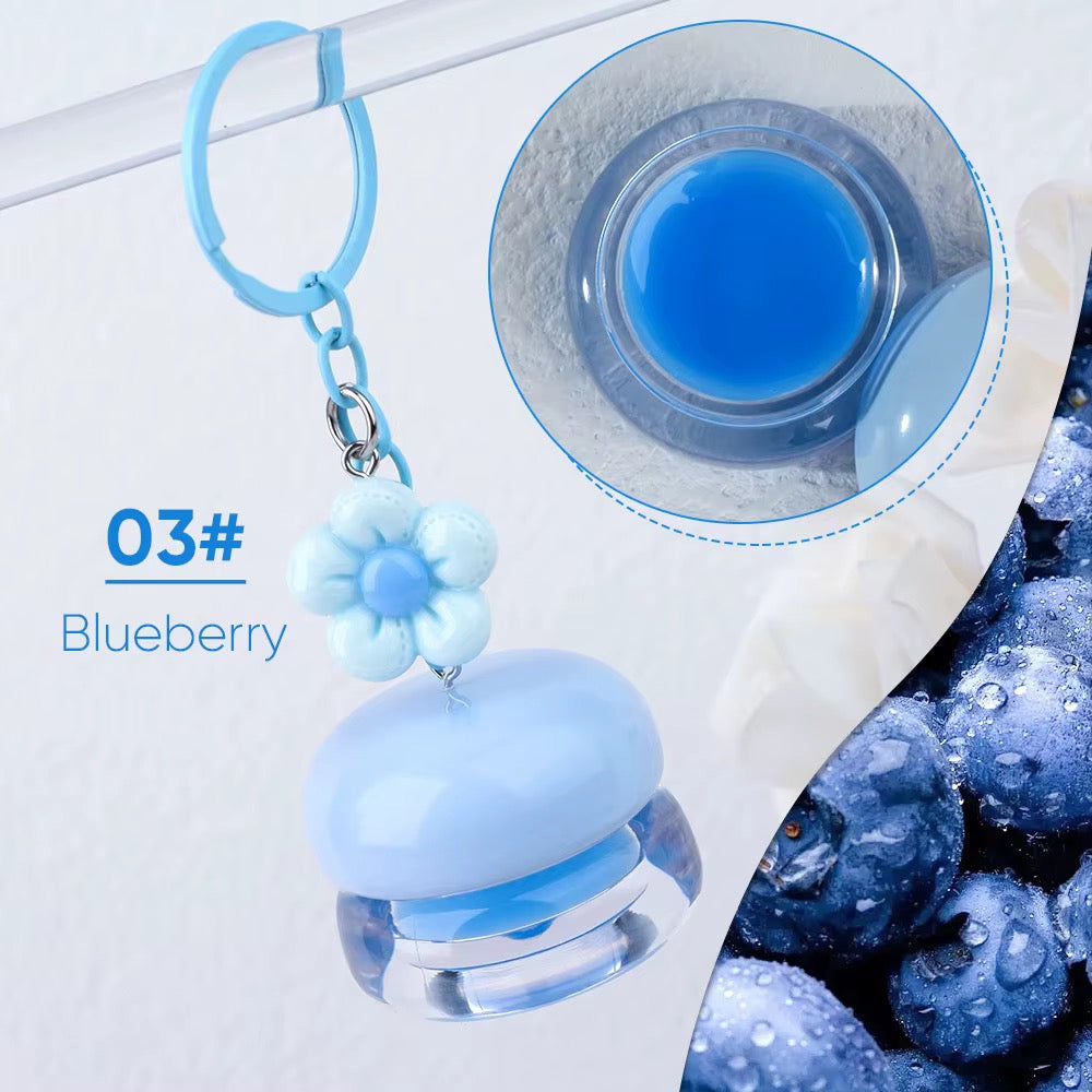 Personalized Lip Mask Flower Keychain – Custom Party Favor