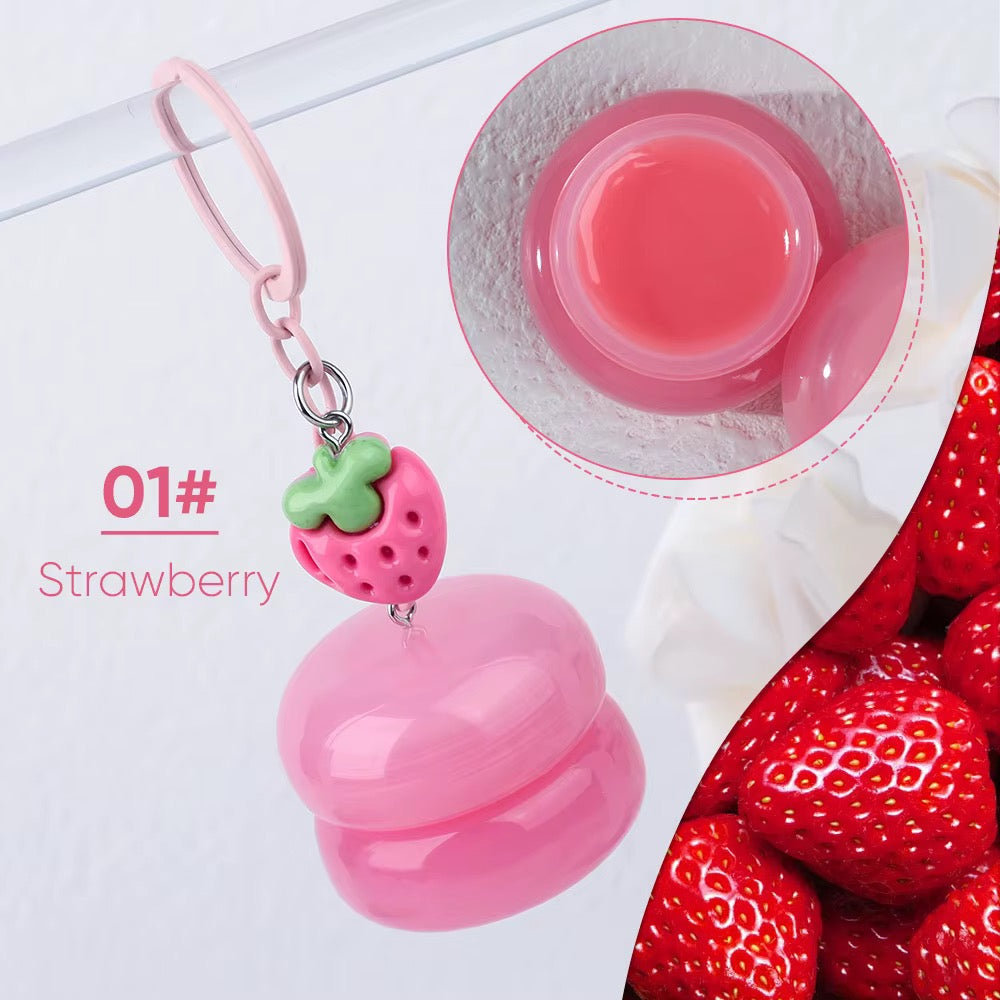 Personalized Lip Mask Flower Keychain – Custom Party Favor
