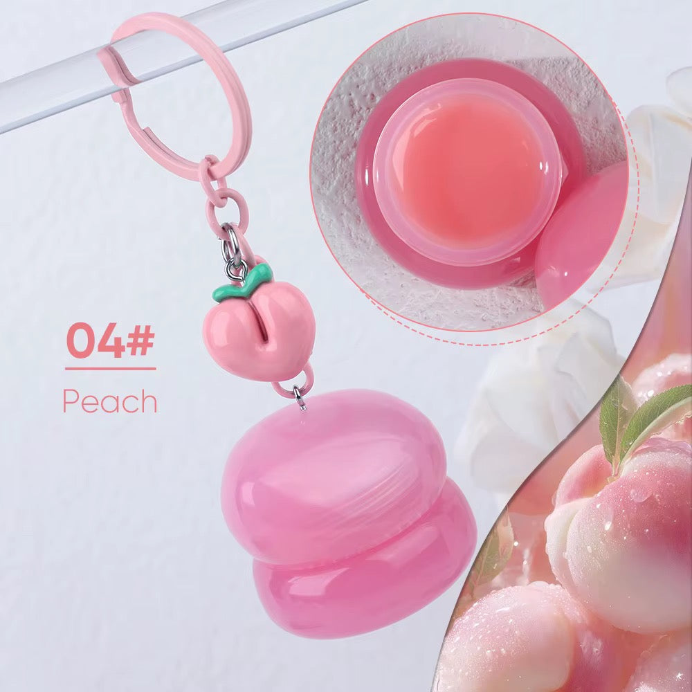 Personalized Lip Mask Flower Keychain – Custom Party Favor