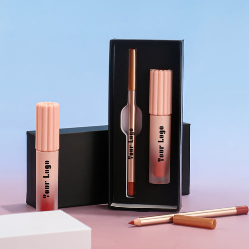 Customized Lipstick Kit Two in One Set Lip Liner and Lip Gloss for Wedding Birthday Anniversary Celebration Event Gift (for 50)
