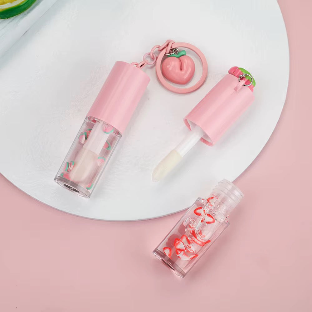 Customized Lipgloss Cute Keychain for Holiday Gifts Girls Night (for 5)