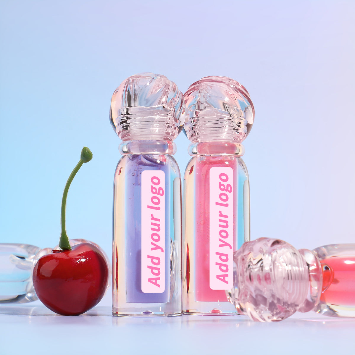 Customized Cute Tinted Lip Oil Balm Lipgloss Moisturizing Vegan Great For Anniversary Birthday Event Gifts (for 2)